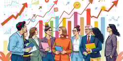 Use benchmarks do setor para comparar seus números
