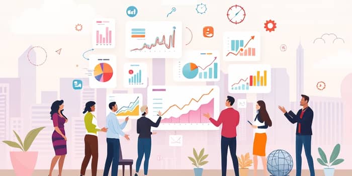 Use benchmarks do setor para comparar resultados