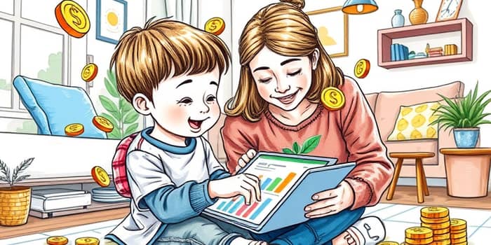 Conta digital infantil para educação financeira