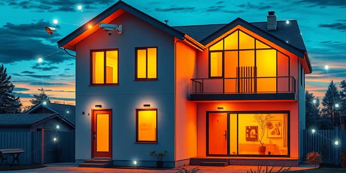 Seguro residencial inteligente com sensores integrados